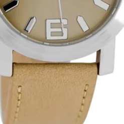 Oozoo Kinder Jugend Armbanduhr JR201 Analog Leder braun beige UOJR201