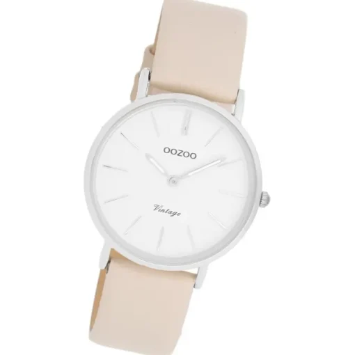 Oozoo Unisex Armbanduhr OOZOO Vintage Series Analog Leder beige UOC20391
