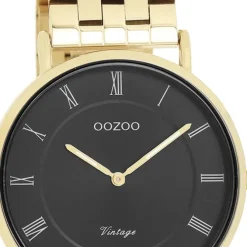 Oozoo Unisex Armbanduhr OOZOO Vintage Analog Edelstahl gold UOC20371