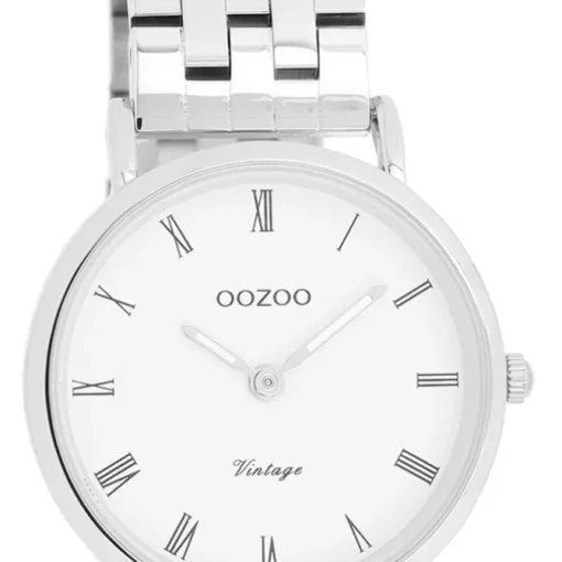 Oozoo Unisex Armbanduhr OOZOO Vintage Analog Edelstahl silber UOC20372