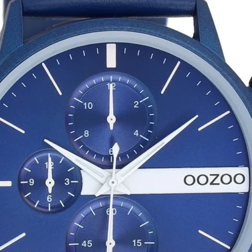 Oozoo Unisex Armbanduhr OOZOO Timepieces Analog Leder blau UOC11437