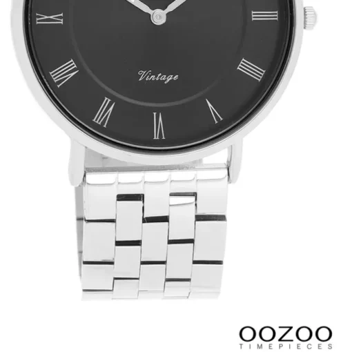 Oozoo Unisex Armbanduhr OOZOO Vintage Analog Edelstahl silber UOC20366