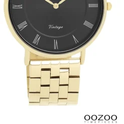 Oozoo Unisex Armbanduhr OOZOO Vintage Analog Edelstahl gold UOC20371