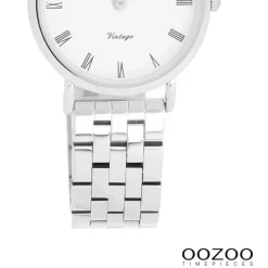 Oozoo Unisex Armbanduhr OOZOO Vintage Analog Edelstahl silber UOC20372