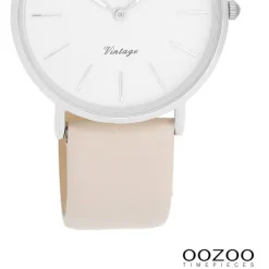 Oozoo Unisex Armbanduhr OOZOO Vintage Series Analog Leder beige UOC20391