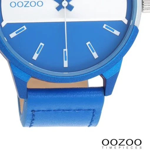 Oozoo Unisex Armbanduhr OOZOO Timepieces Analog Leder blau UOC11442
