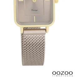 Oozoo Unisex Armbanduhr OOZOO Vintage Series Analog Metall beige UOC20384