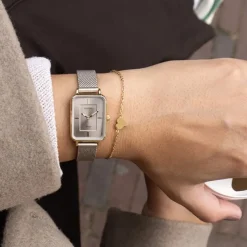 Oozoo Unisex Armbanduhr OOZOO Vintage Series Analog Metall beige UOC20384