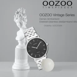 Oozoo Unisex Armbanduhr OOZOO Vintage Analog Edelstahl silber UOC20366