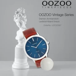 Oozoo Unisex Armbanduhr OOZOO Vintage Series Analog Leder braun UOC20387