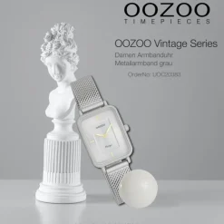 Oozoo Unisex Armbanduhr OOZOO Vintage Series Analog Metall grau UOC20383