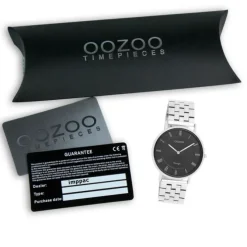 Oozoo Unisex Armbanduhr OOZOO Vintage Analog Edelstahl silber UOC20366