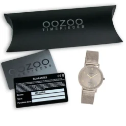 Oozoo Unisex Armbanduhr OOZOO Vintage Series Analog Metall beige UOC20382