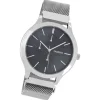 Oozoo Unisex Armbanduhr Timepieces Analog Metall silber UOC10686