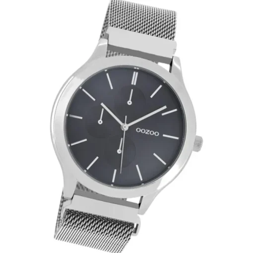 Oozoo Unisex Armbanduhr Timepieces Analog Metall silber UOC10686