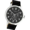 Oozoo Unisex Armbanduhr Timepieces Analog Leder schwarz UOC10506
