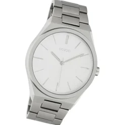 Oozoo Unisex Armbanduhr Timepieces Analog Metall silber UOC10520