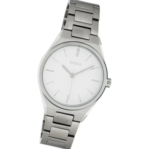 Oozoo Unisex Armbanduhr Timepieces Analog Metall silber UOC10525