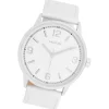 Oozoo Unisex Armbanduhr Timepieces Analog Lederband weiß UOC11500