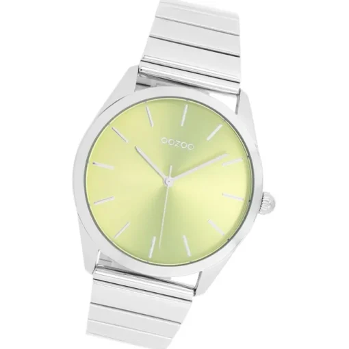 Oozoo Unisex Armbanduhr Timepieces Analog Metallband silber UOC11515