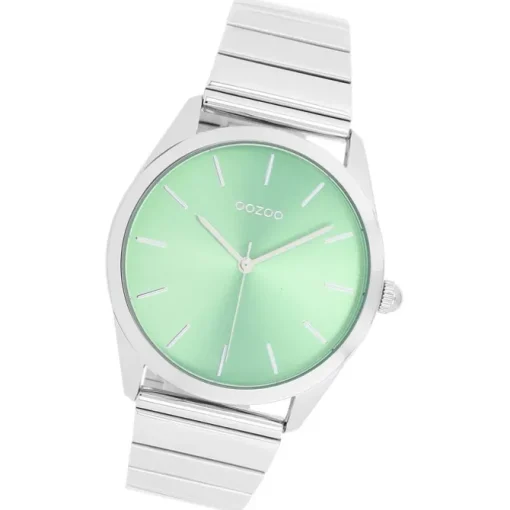 Oozoo Unisex Armbanduhr Timepieces Analog Metallband silber UOC11516