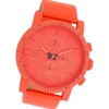 Oozoo Unisex Armbanduhr Timepieces Analog Leder rot orange UOC11219