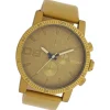 Oozoo Unisex Armbanduhr Timepieces Analog Leder olive grün UOC11217