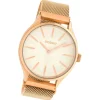 Oozoo Unisex Armbanduhr Timepieces Analog Metall rosegold UOC10692