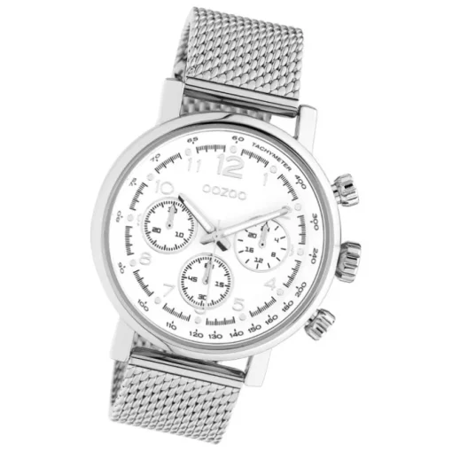 Oozoo Unisex Armbanduhr Timepieces C10900 Analog Edelstahl silber UOC10900