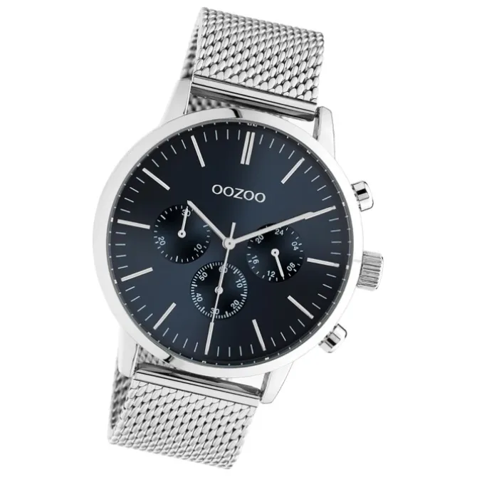 Oozoo Unisex Armbanduhr Timepieces C10911 Analog Edelstahl silber UOC10911