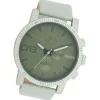 Oozoo Unisex Armbanduhr Timepieces Analog Leder grün UOC11215