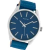 Oozoo Unisex Armbanduhr Timepieces Analog Leder blau UOC10321