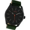 Oozoo Unisex Armbanduhr Timepieces Analog Leder dunkelgrün UOC10322