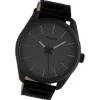 Oozoo Unisex Armbanduhr Timepieces Analog Leder schwarz UOC10324