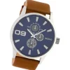 Oozoo Unisex Armbanduhr Timepieces Analog Leder braun UOC10346