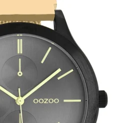 Oozoo Unisex Armbanduhr Timepieces Analog Metall gold UOC10689