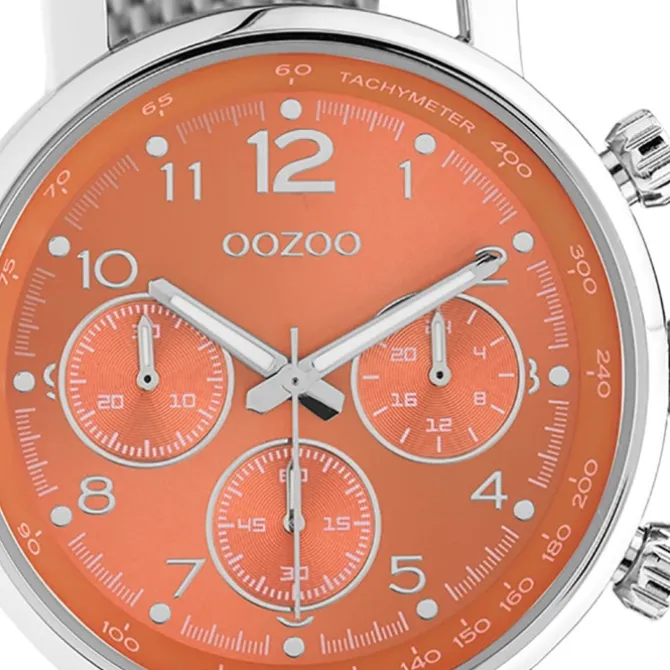 Oozoo Unisex Armbanduhr Timepieces C10903 Analog Edelstahl silber UOC10903