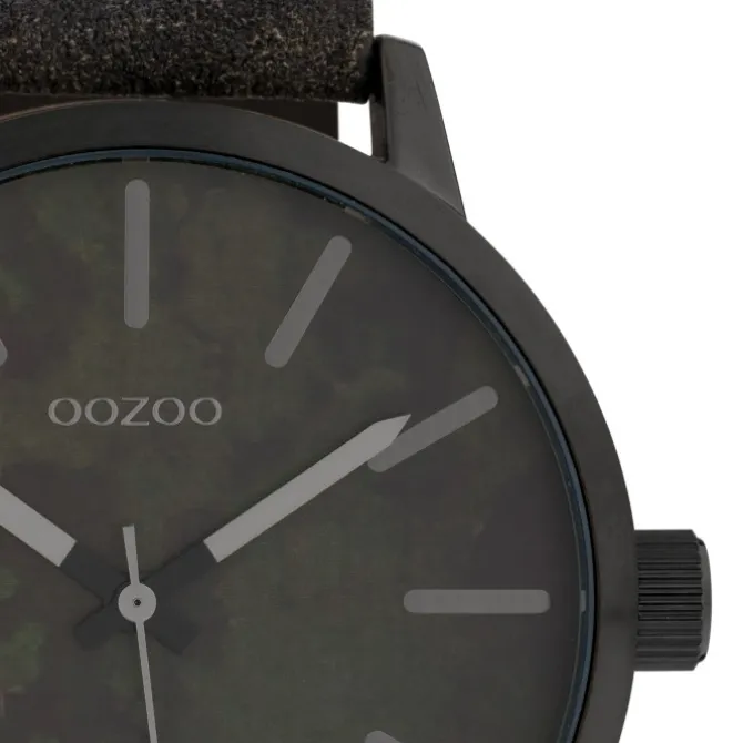 Oozoo Unisex Armbanduhr Timepieces Analog Textil schwarz braun UOC10004