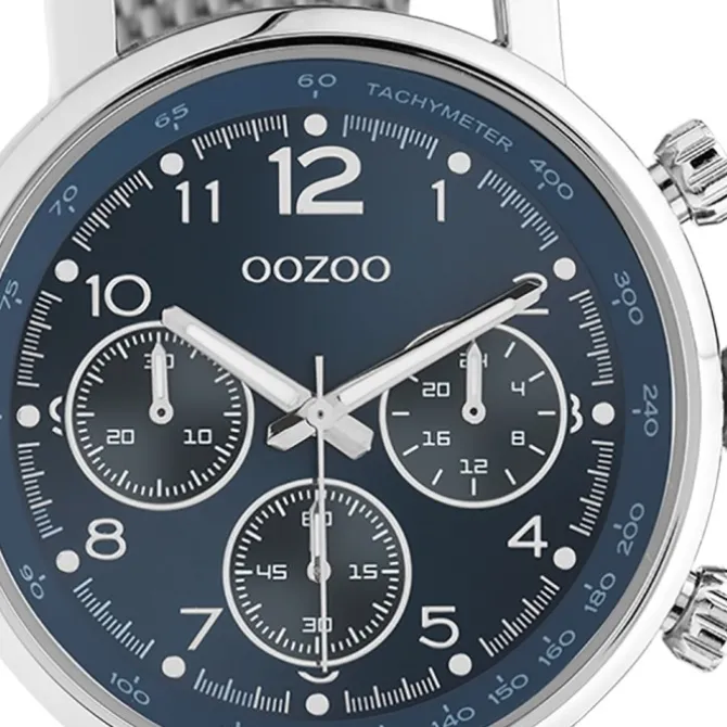 Oozoo Unisex Armbanduhr Timepieces C10904 Analog Edelstahl silber UOC10904