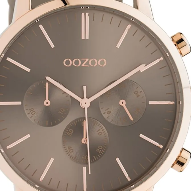 Oozoo Unisex Armbanduhr Timepieces C10916 Analog Leder braun taupe UOC10916