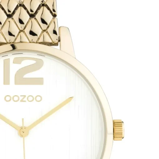 Oozoo Unisex Armbanduhr Timepieces C11022 Analog Edelstahl gold UOC10922