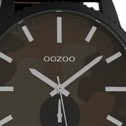 Oozoo Unisex Armbanduhr Timepieces Analog Leder schwarz UOC10334