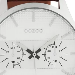 Oozoo Unisex Armbanduhr Timepieces Analog Leder braun UOC10535