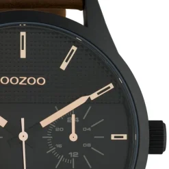 Oozoo Unisex Armbanduhr Timepieces Analog Leder braun UOC10538