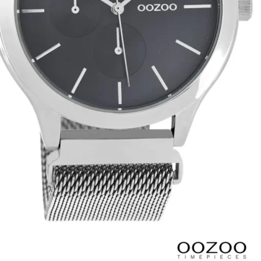 Oozoo Unisex Armbanduhr Timepieces Analog Metall silber UOC10686