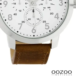 Oozoo Unisex Armbanduhr Timepieces Analog Leder braun UOC10505
