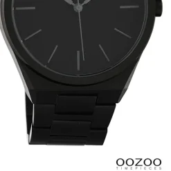 Oozoo Unisex Armbanduhr Timepieces Analog Metall schwarz UOC10524
