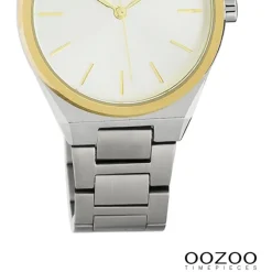 Oozoo Unisex Armbanduhr Timepieces Analog Metall silber UOC10526