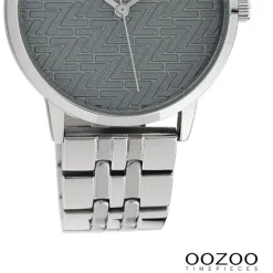 Oozoo Unisex Armbanduhr Timepieces Analog Metall silber UOC10555