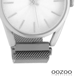 Oozoo Unisex Armbanduhr Timepieces Analog Metall silber UOC10693